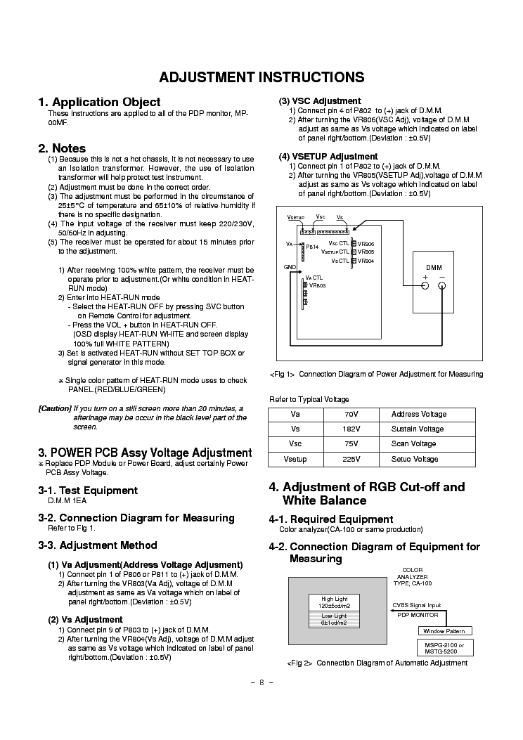 LG MZ-40PA18 SCH service manual (1st page)