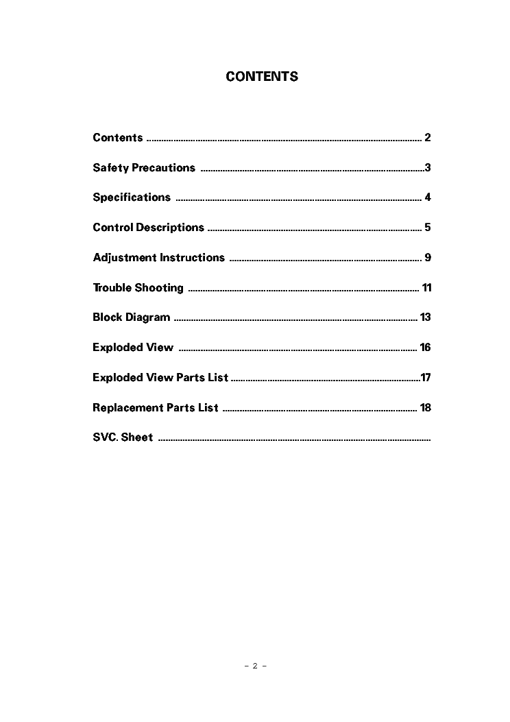 LG MZ42PZ17 PLASMA service manual (1st page)