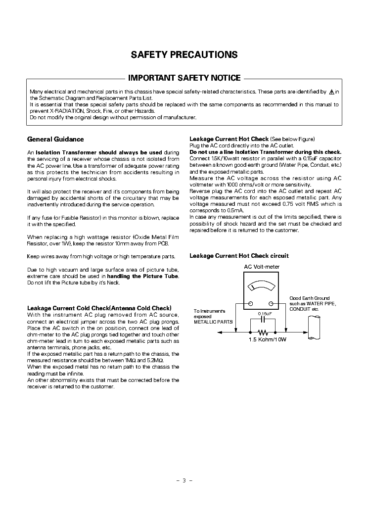 LG MZ50PV43V PLASMA service manual (2nd page)