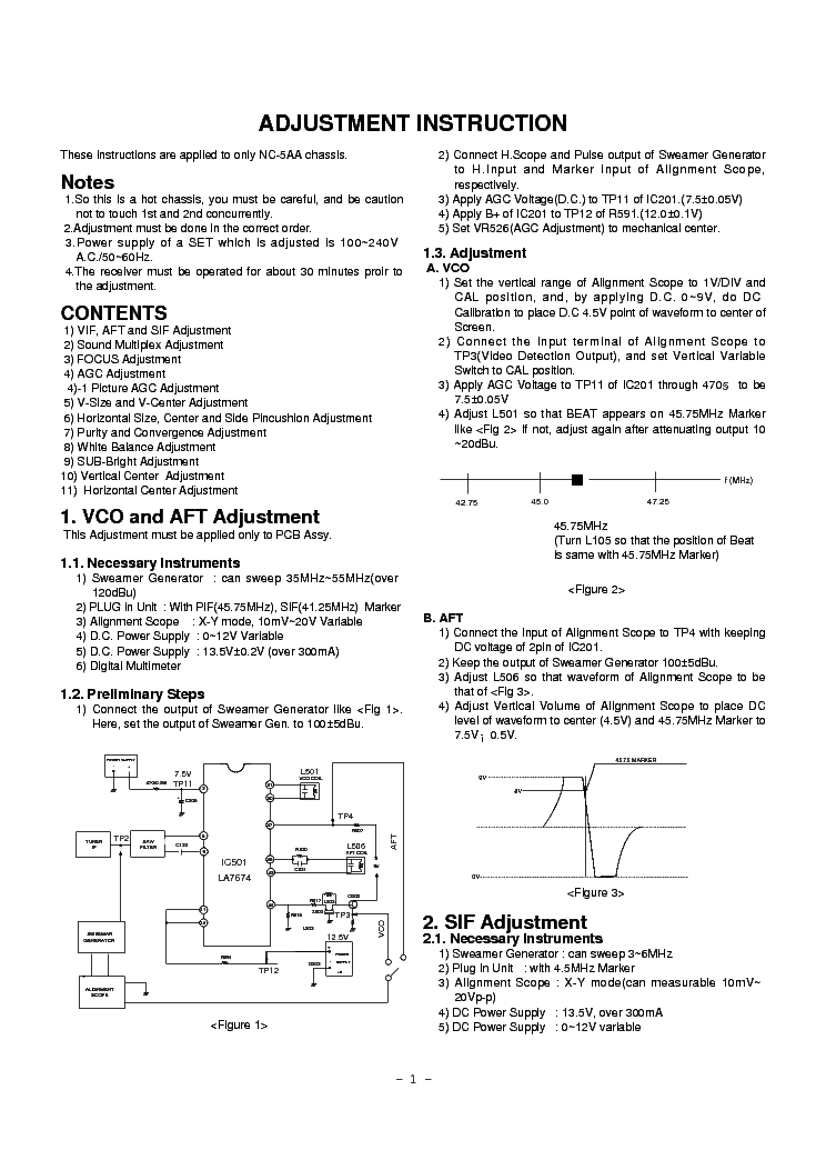 LG NC-5AA CHASSIS service manual (1st page)