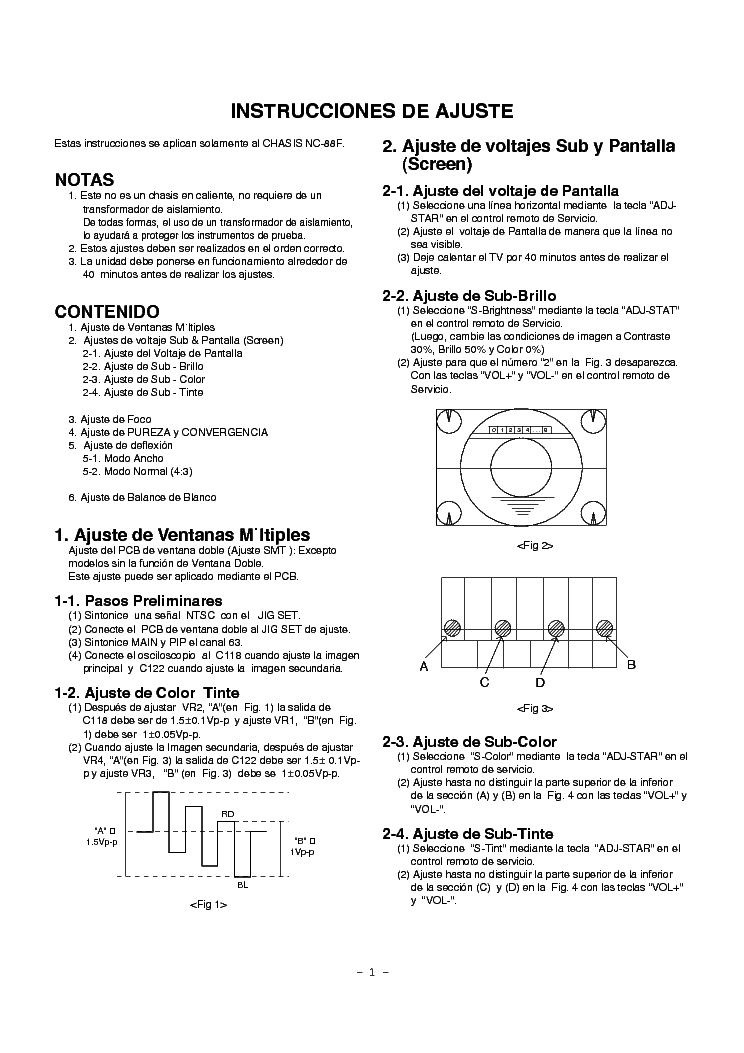 LG NC-88F service manual (1st page)