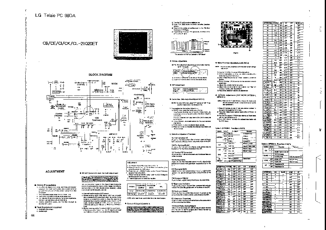 LG PC-99DA CHASSIS service manual (1st page)