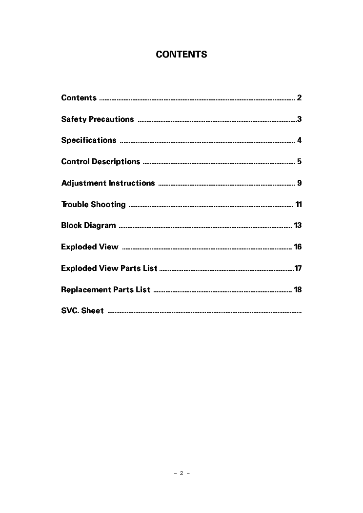 LG PDP MT,MZ-60PZ12,14,B service manual (2nd page)