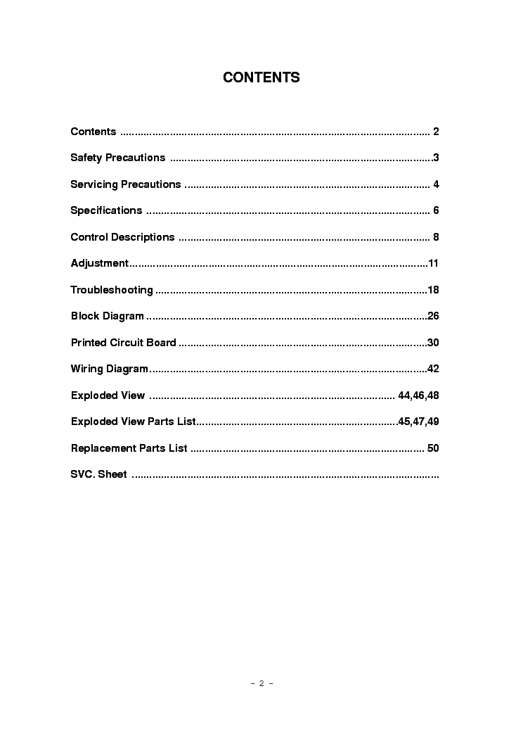 LG PE-PL-43,48,53A82T CH MP015A SM service manual (2nd page)