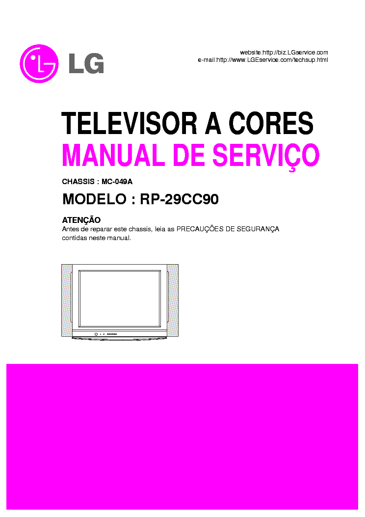 LG RP-29CC90 CHASSIS MC-049A SM service manual (1st page)