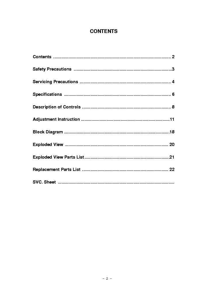 LG RT-15LA50 service manual (2nd page)