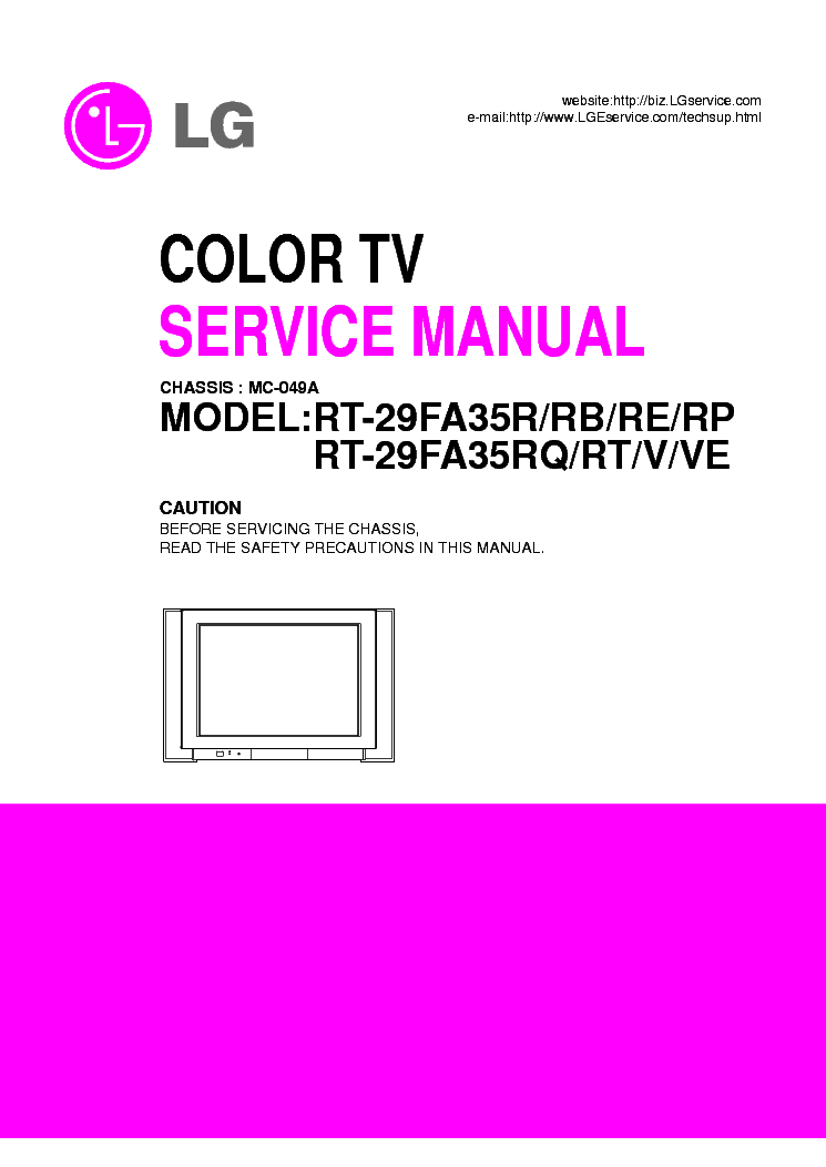 LG RT-29FA35 CH MC-049A SM service manual (1st page)