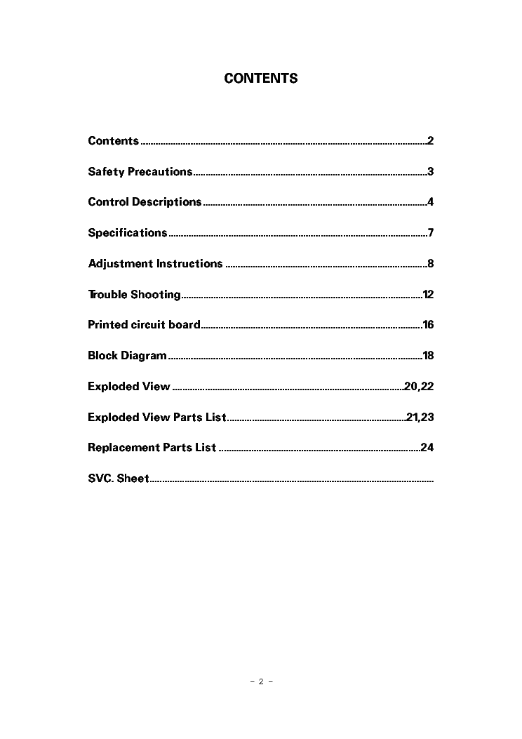 LG RT-29FA35 CH MC-049A SM service manual (2nd page)