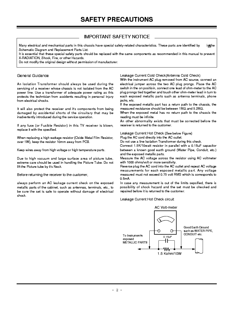 LG RU-13LA60 service manual (2nd page)