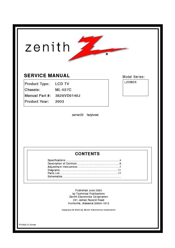 LG RU-23LZ20 SM service manual (1st page)
