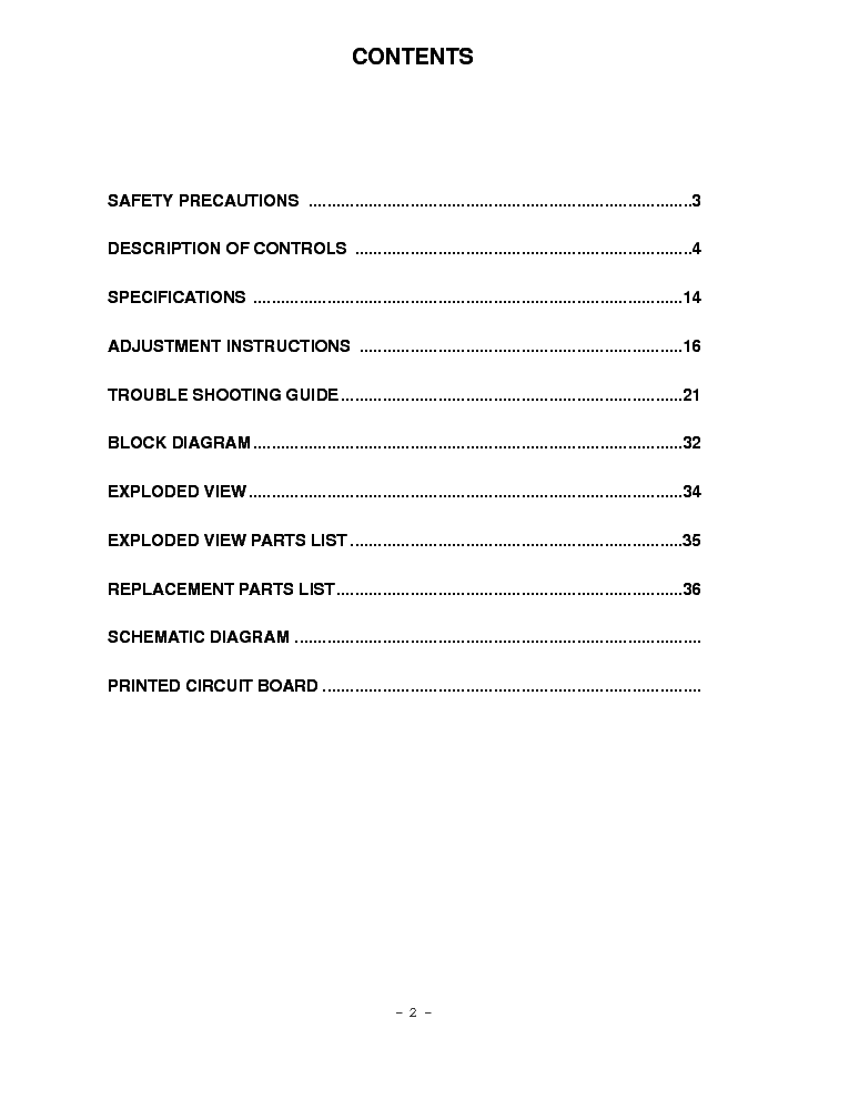LG RZ-60PY10 CH RF-043B service manual (2nd page)