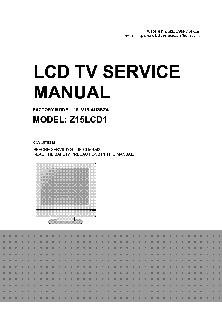 LG Z15LCD1 15LV1R AUSBZA SM service manual (1st page)