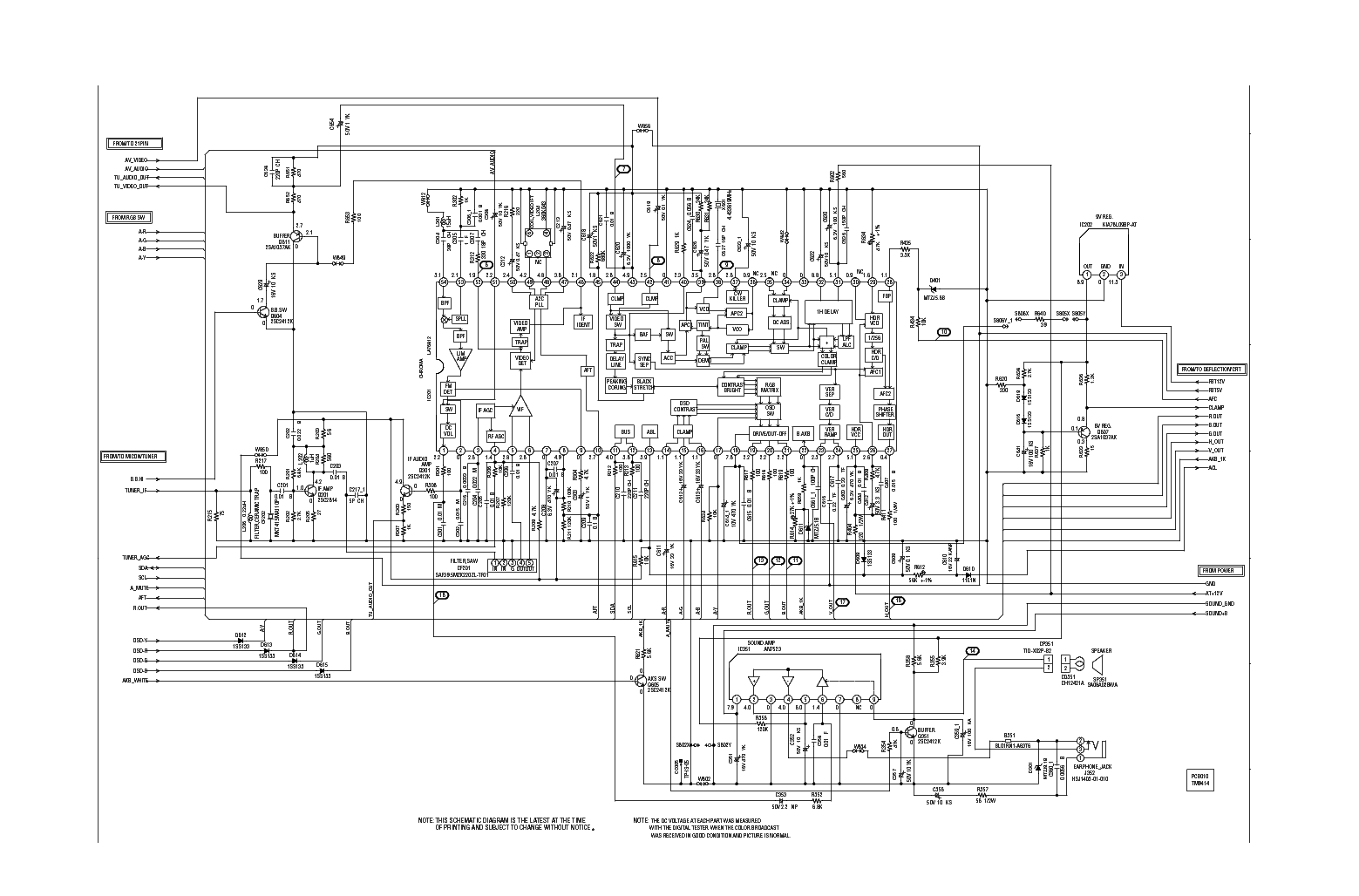 MATSUI 1408R Service Manual download, schematics, eeprom, repair info ...