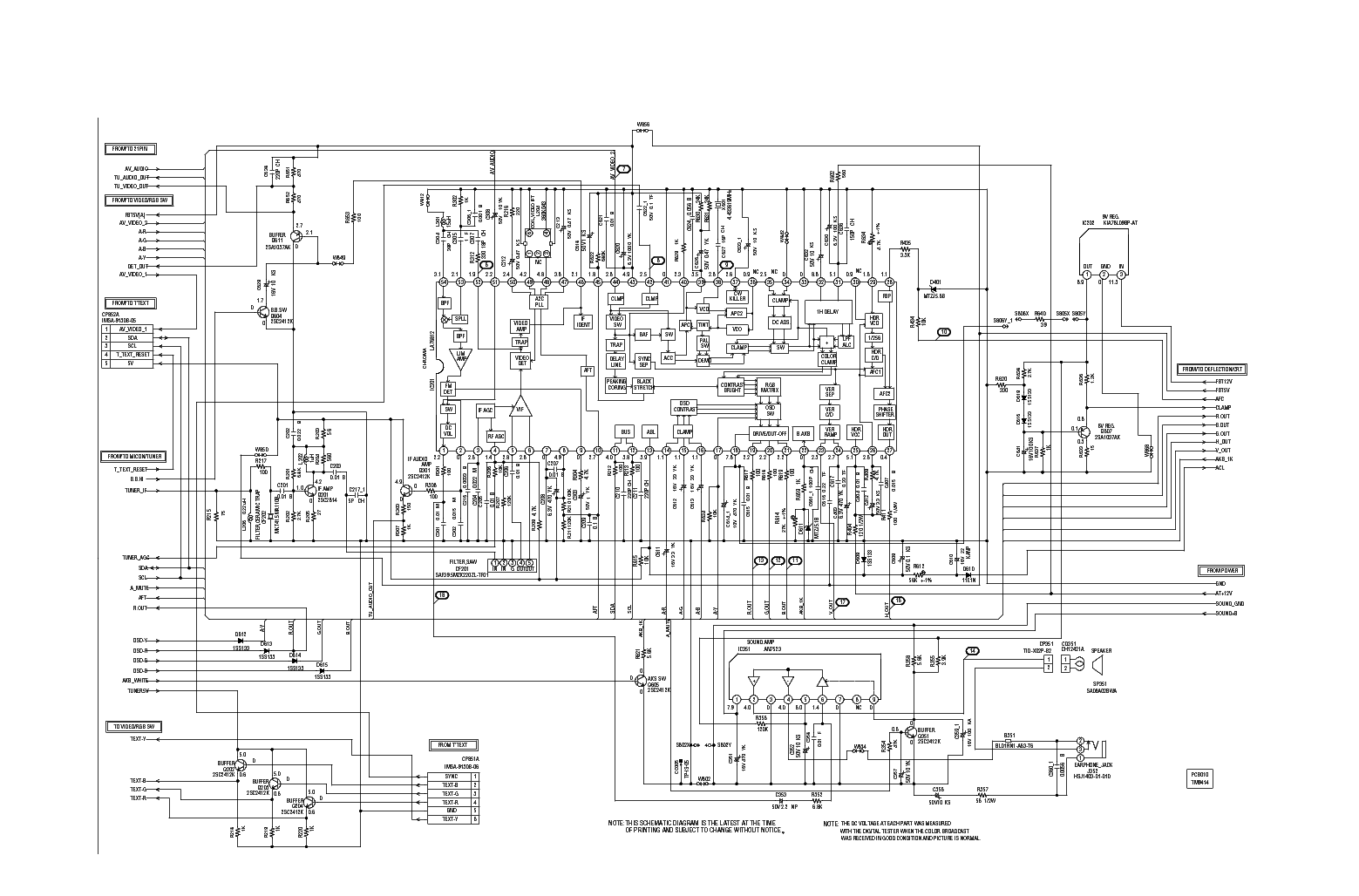 MATSUI 1408T Service Manual download, schematics, eeprom, repair info ...