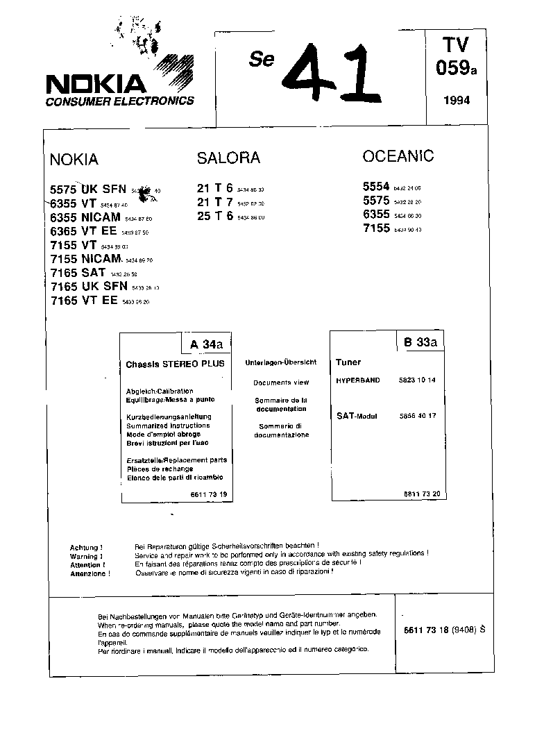 NOKIA 5575SM service manual