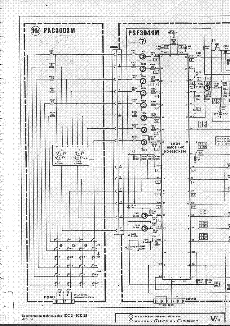 NORDMENDE CHASSIS F10-76 SCHEMATIC SCH service manual