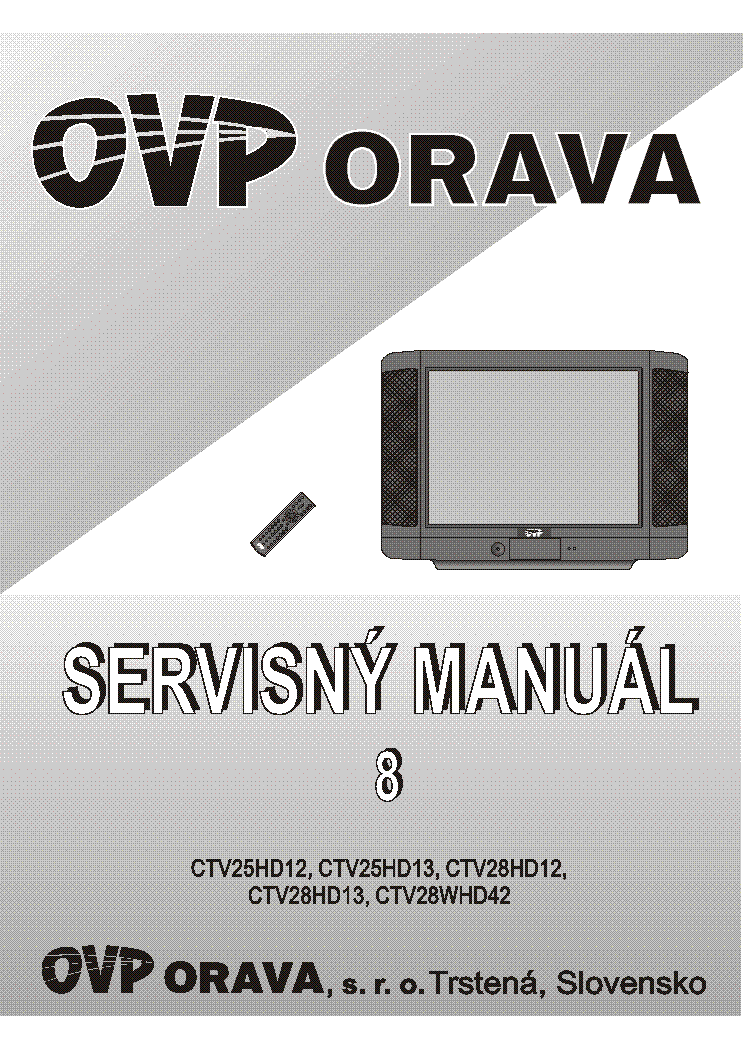 ORAVA CTV25HD12 100HZ service manual