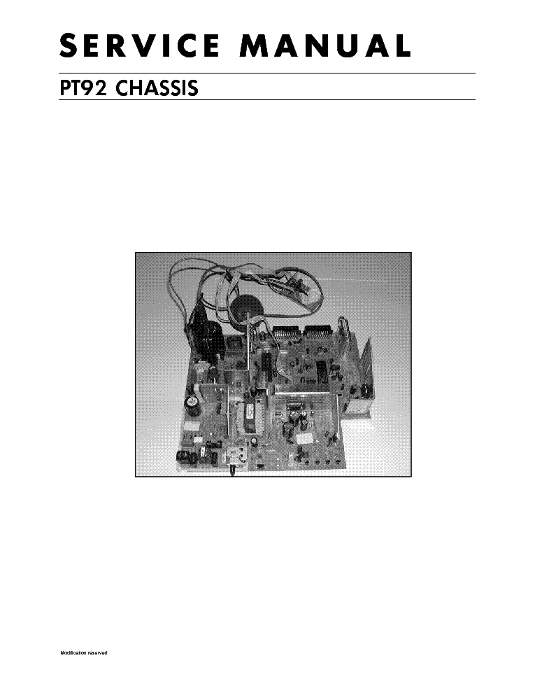 ORION PT-92 service manual