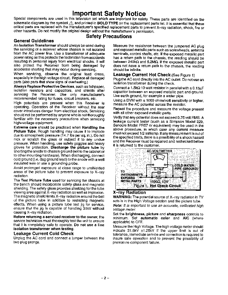 PANASONIC CT-36VG50V CT-36VG50 CT-3696VY CT-3696VYD VG1 CHASSIS AEDP292 SERVICE MANUAL service manual (2nd page)