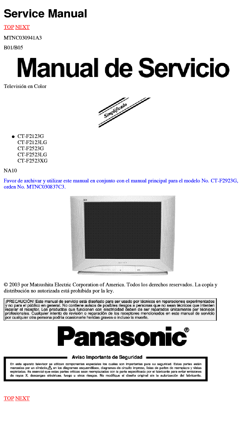 PANASONIC TH-50PX60U CH GP9DU Service Manual download, schematics, eeprom,  repair info for electronics experts