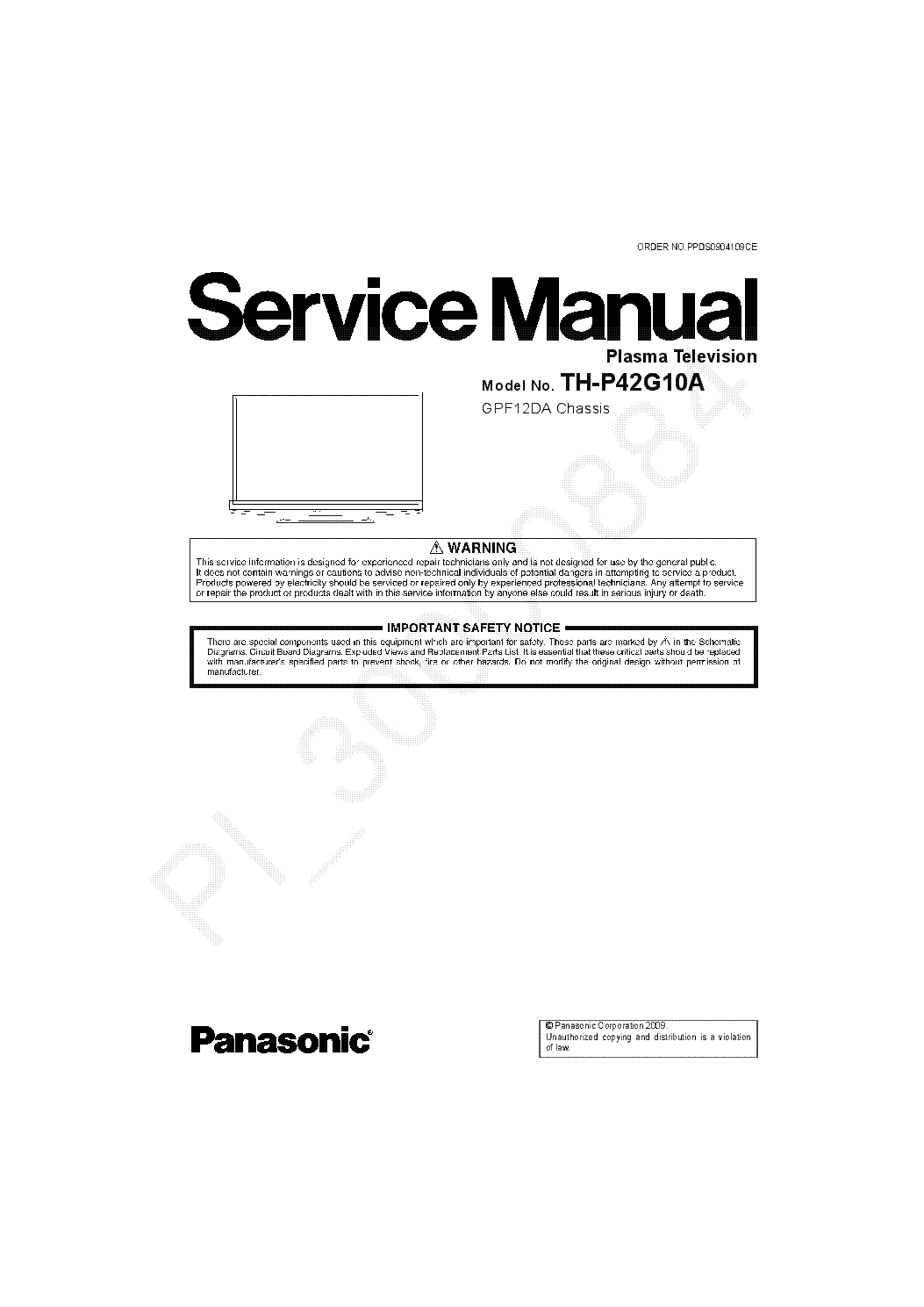 Vizio P42hdtv10a Service Manual, PDF, Video