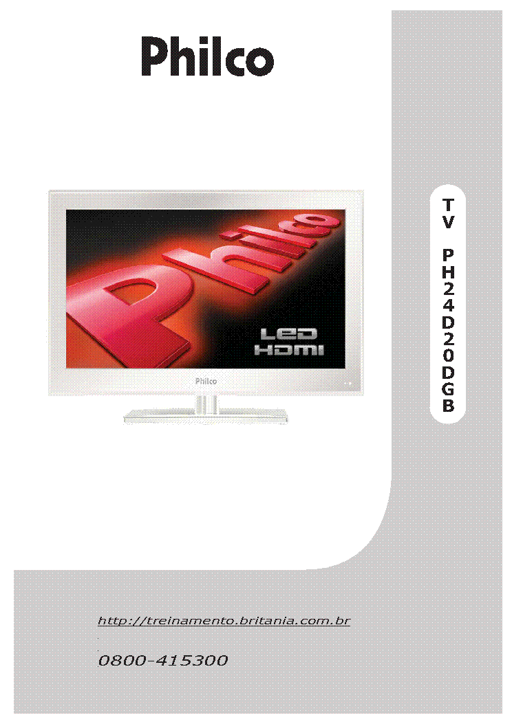 PHILCO PH24D20DGB LED TV SM service manual