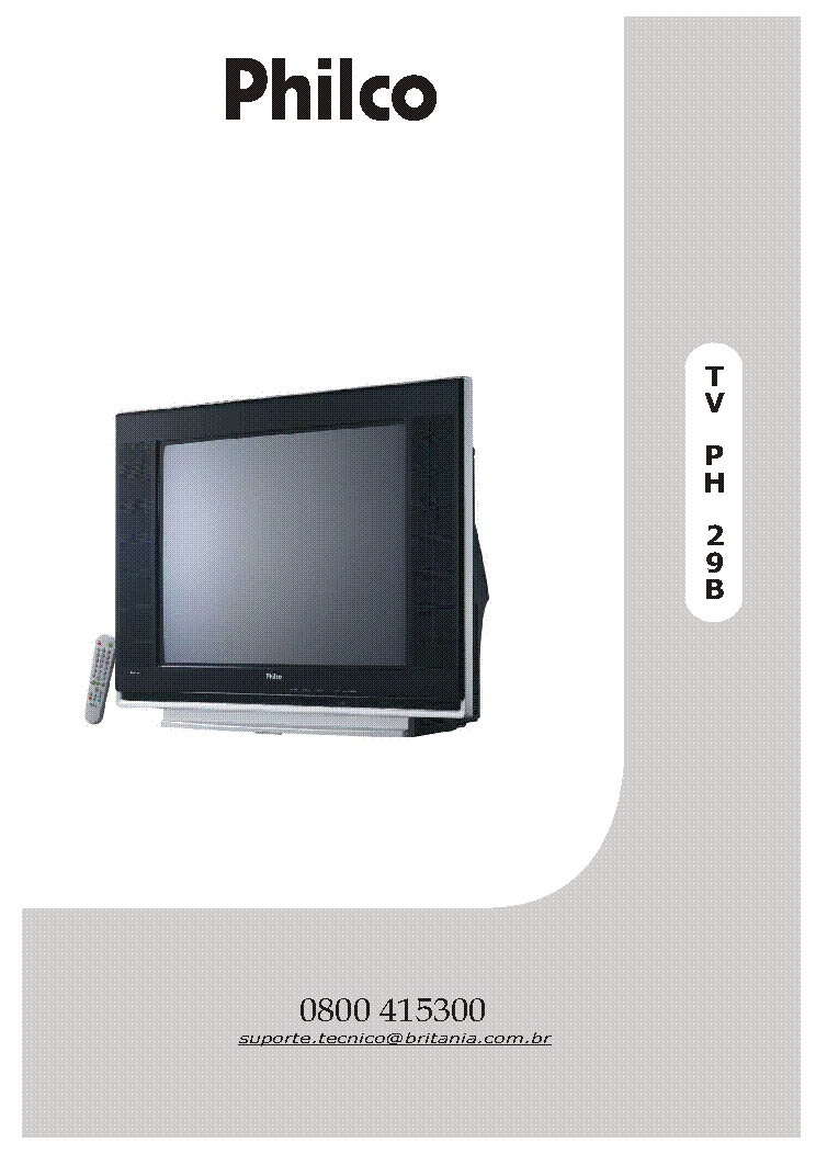 PHILCO TV PH 29B service manual