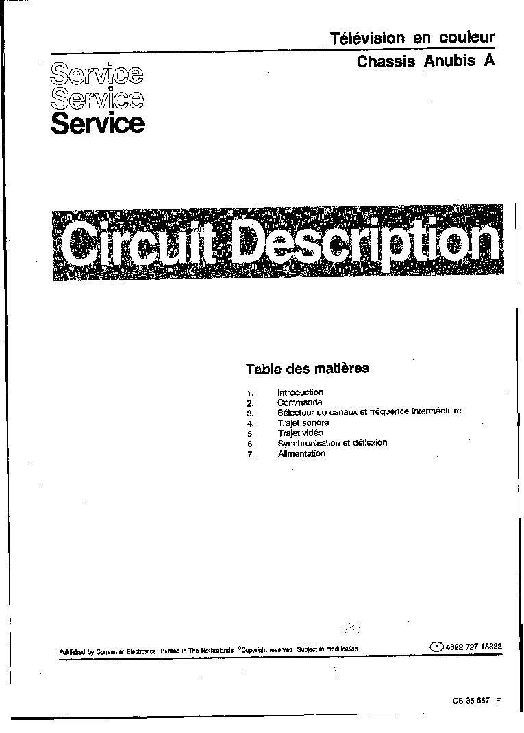PHILIPS 14PT136 A ANUBIS A service manual (1st page)