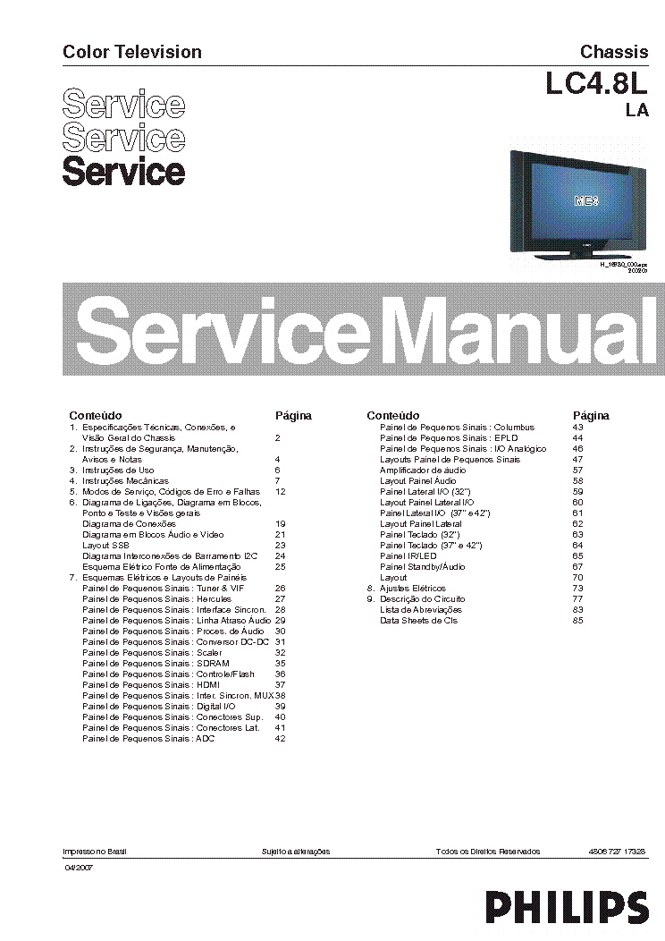 PHILIPS 42PFL7312-LC4.8L.LA service manual (1st page)