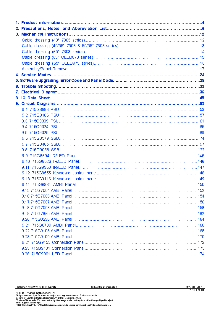 PHILIPS 43PUS7503 49PUS7503 50PUS7503 55PUS7503 65PUS7503 65OLED873 12 CHASSIS TPM18.1E LA service manual (2nd page)
