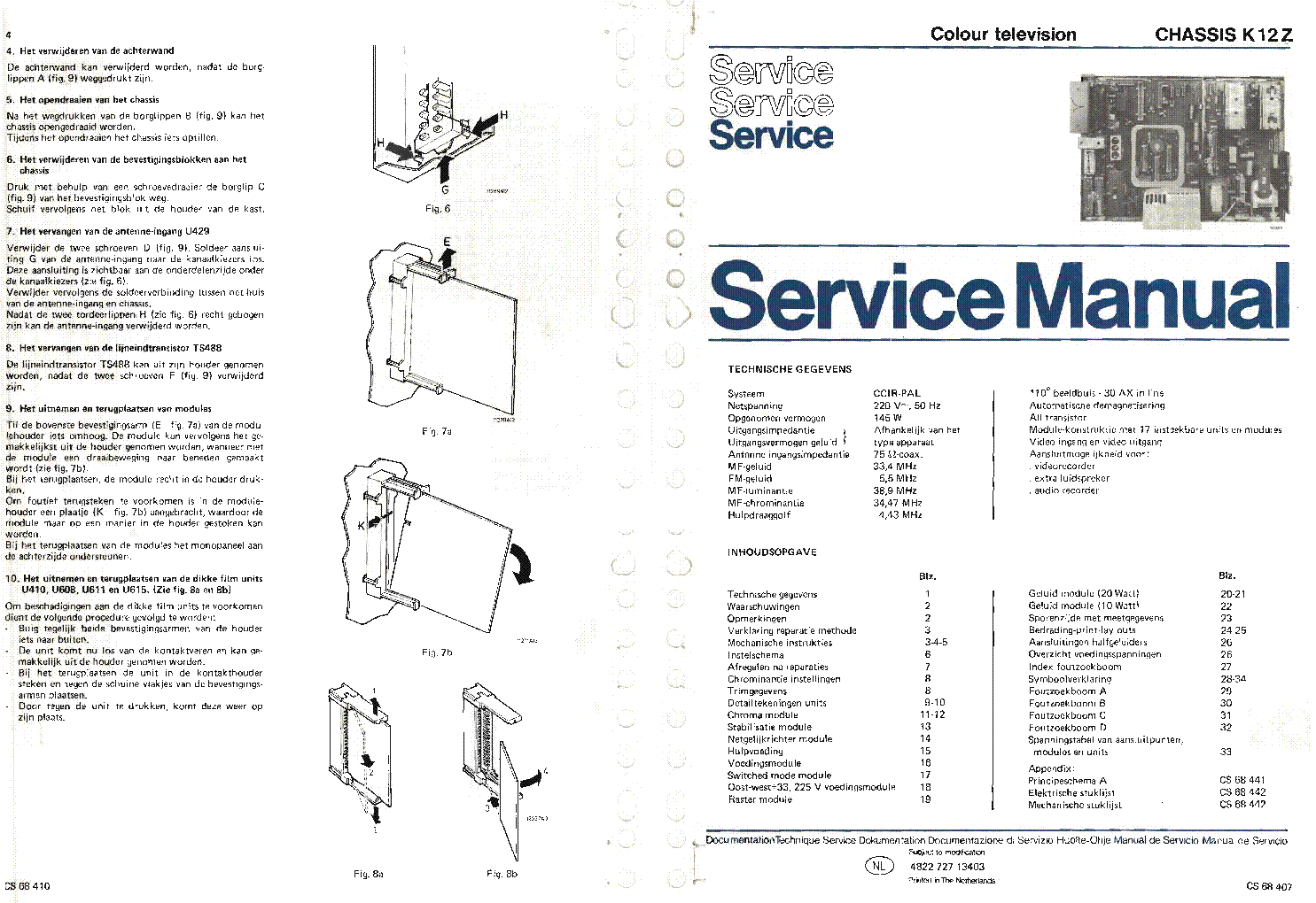 PHILIPS 66KP2054 CHASSIS K12Z SM service manual (2nd page)