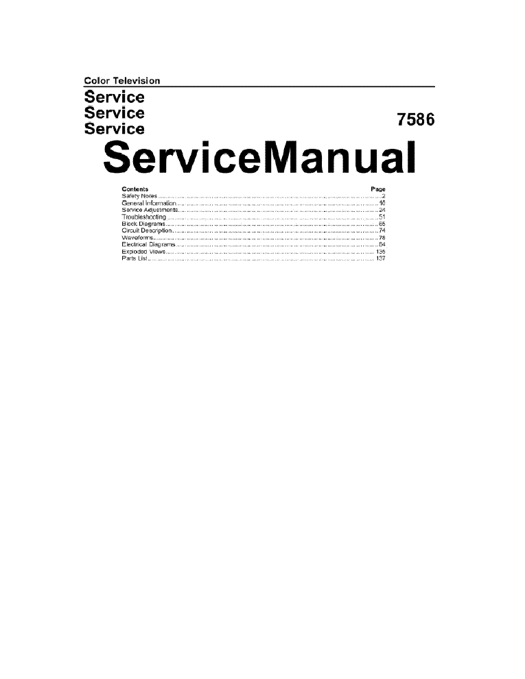 PHILIPS 9P5044C101 9P5044C102 9P5044C103 9P5044C104 service manual (1st page)