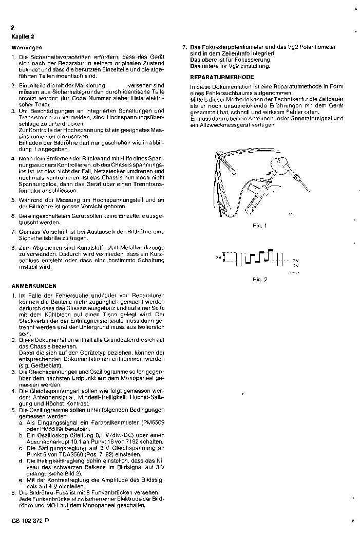 PHILIPS CF1 CHASSIS service manual (2nd page)