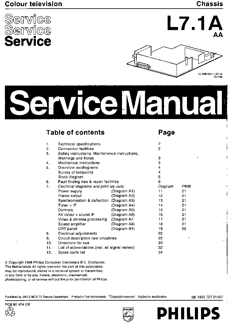 PHILIPS CH.L7.1A-AA service manual (1st page)