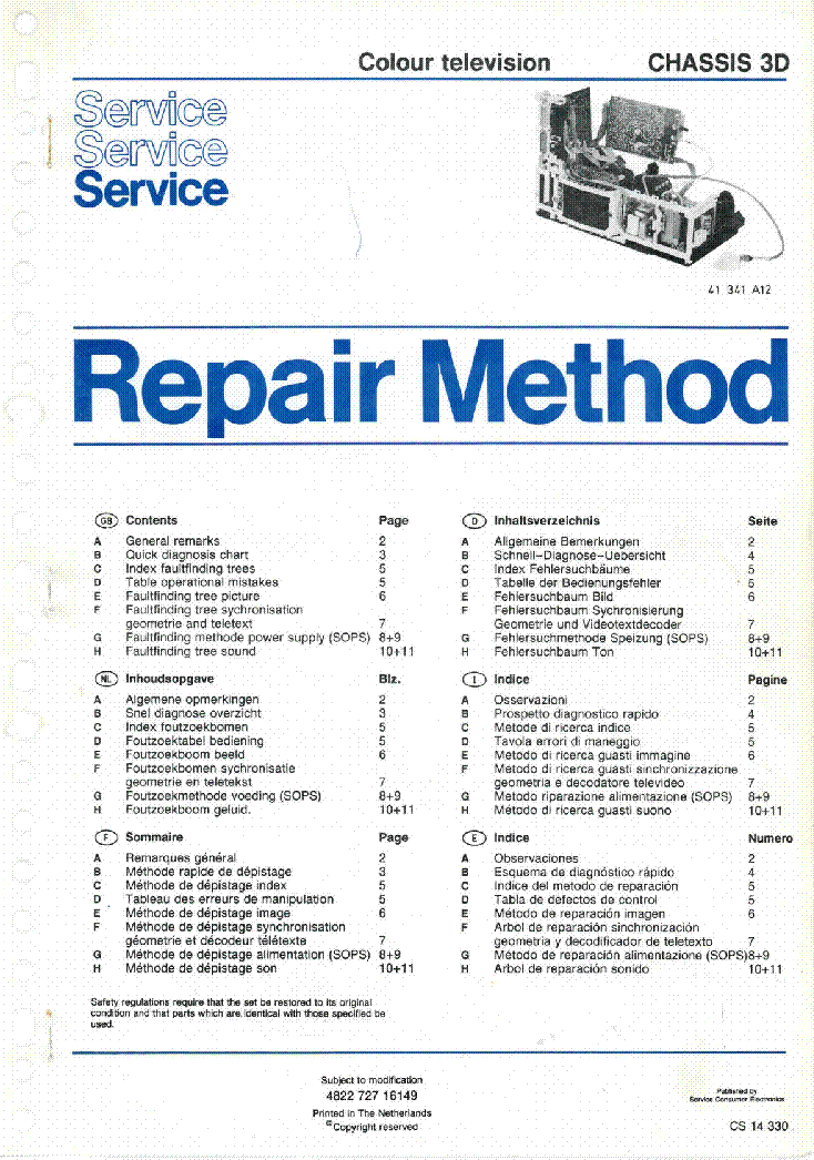 PHILIPS CHASSIS 3D REPAIR METHOD service manual (1st page)