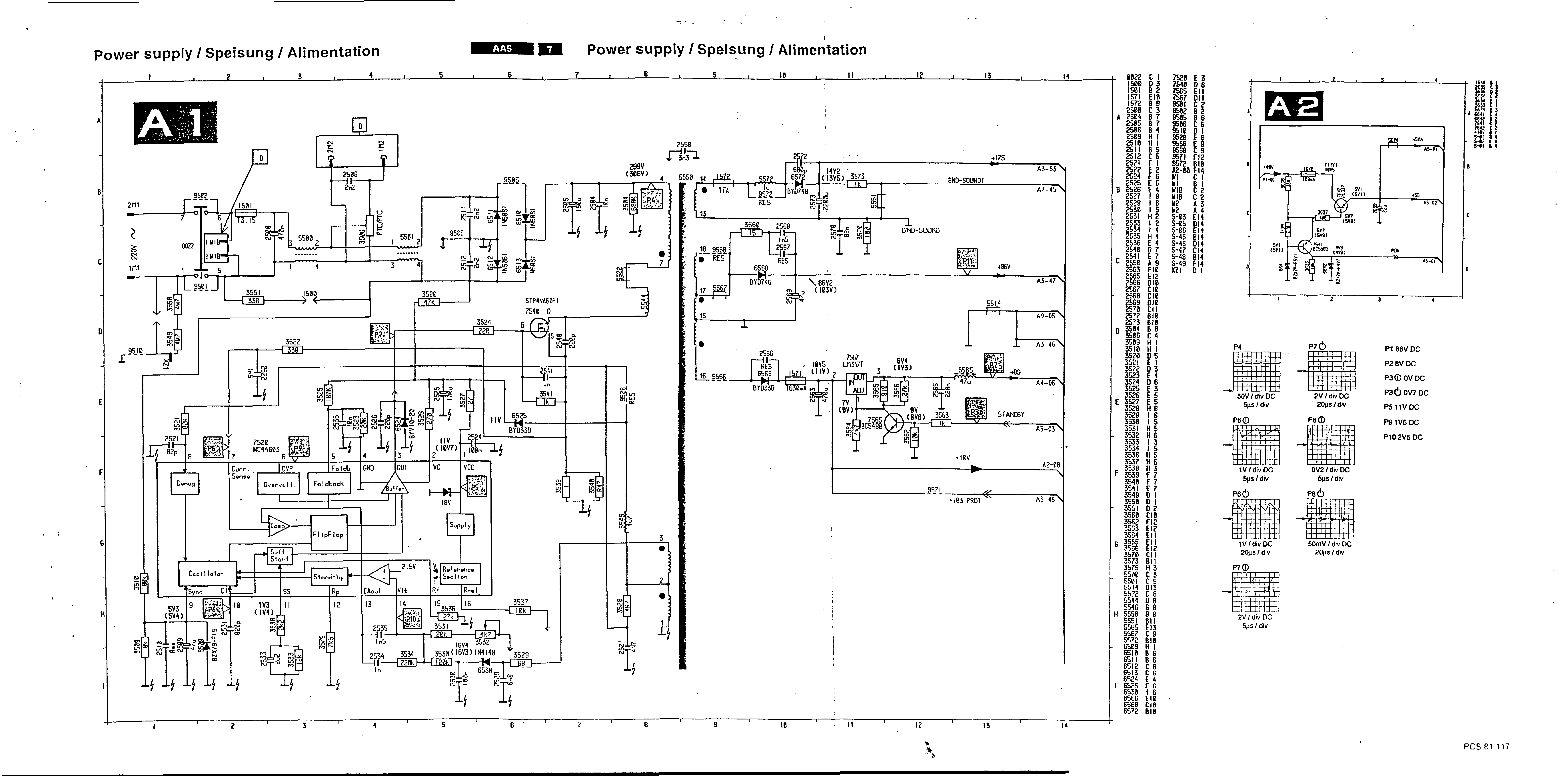 PHILIPS CHASSIS AA5 SCH service manual (1st page)