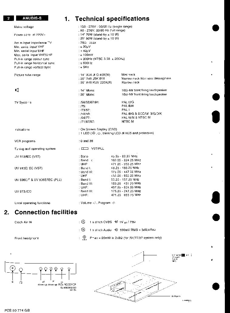 PHILIPS CHASSIS ANUBIS-S-DD service manual (2nd page)