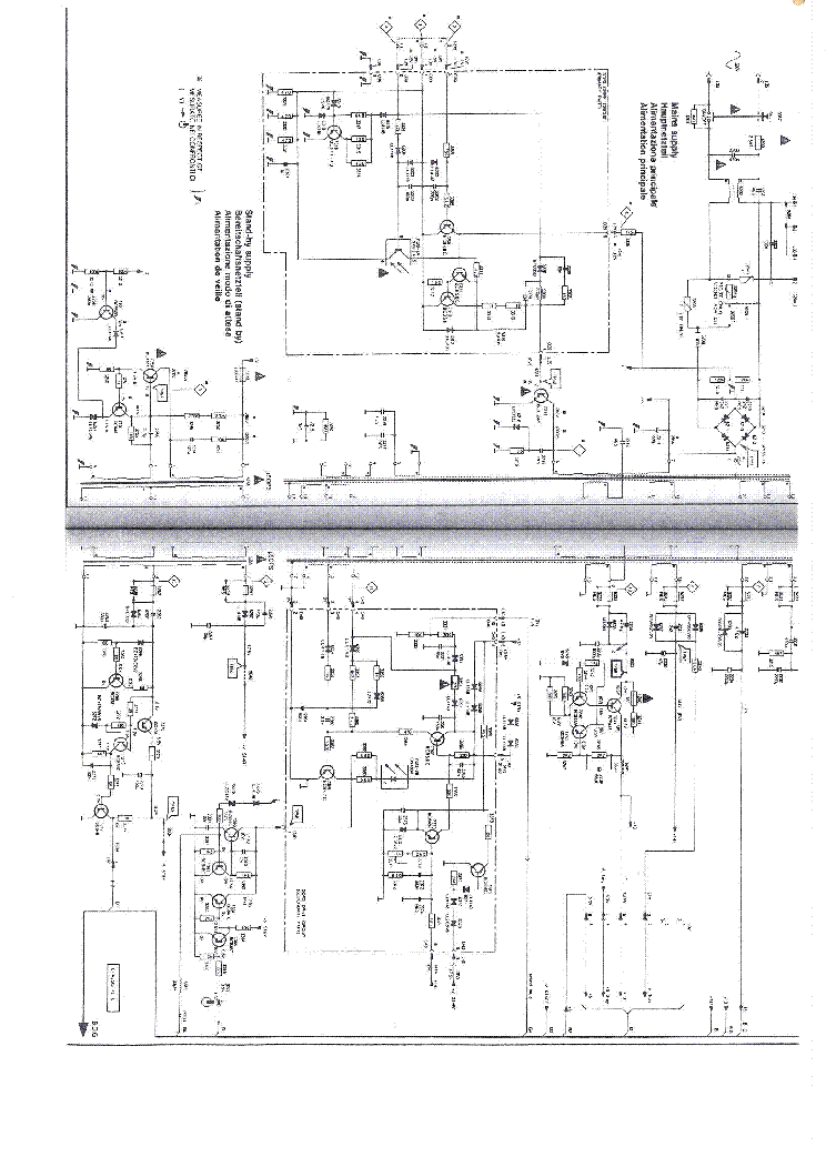 PHILIPS CHASSIS FL1.X POWER SUPPLY SCH service manual (1st page)