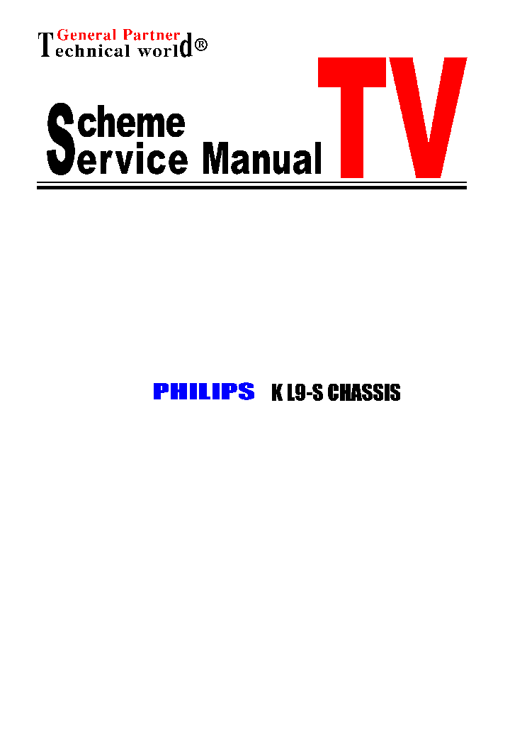 PHILIPS KL9-S CHASSIS SCH service manual (1st page)