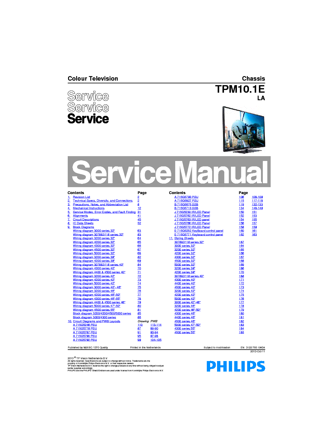 PHILIPS TPM10.1ELA SM service manual (1st page)