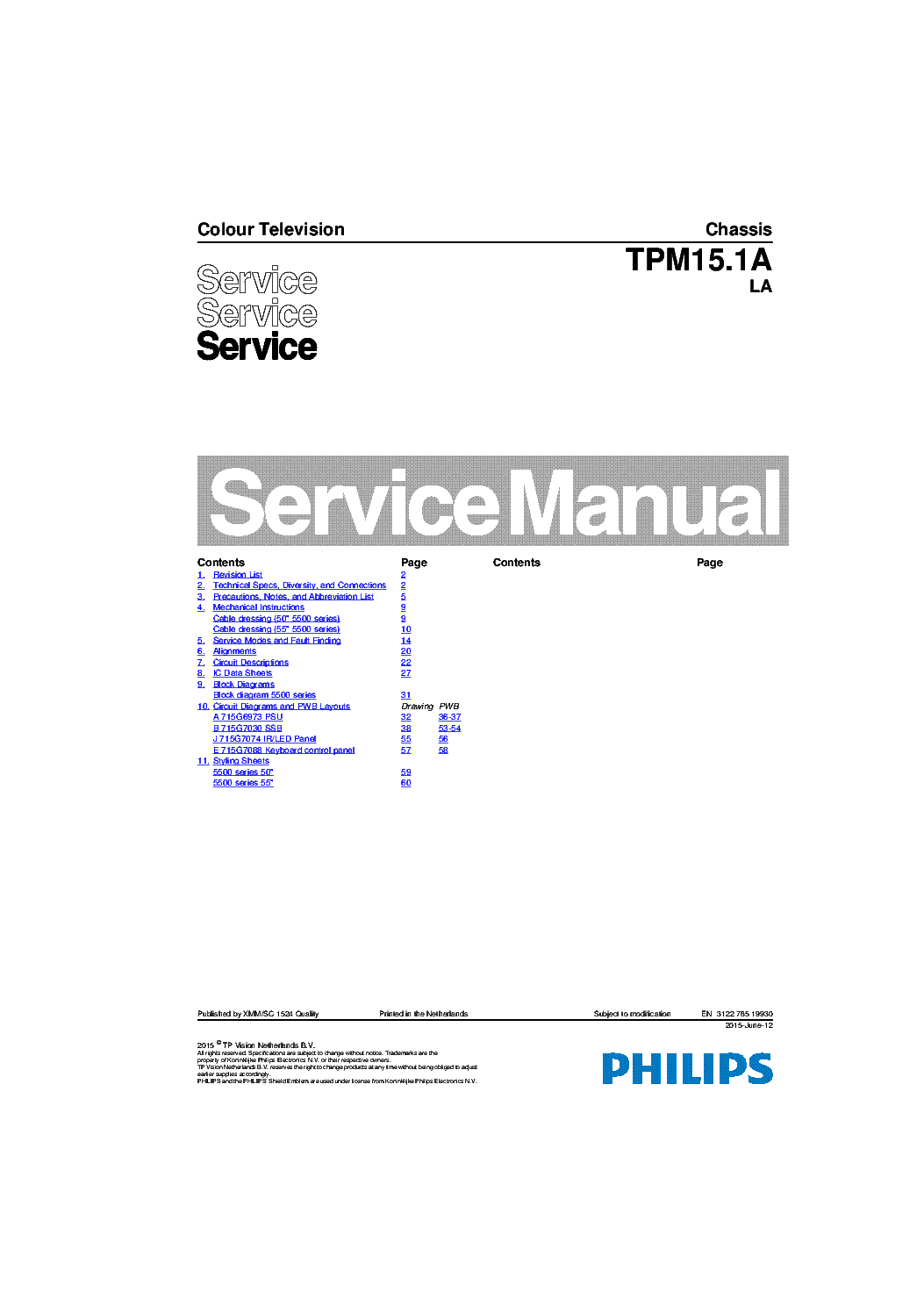 PHILIPS TPM15.1ALA 312278519930 150612 service manual (1st page)