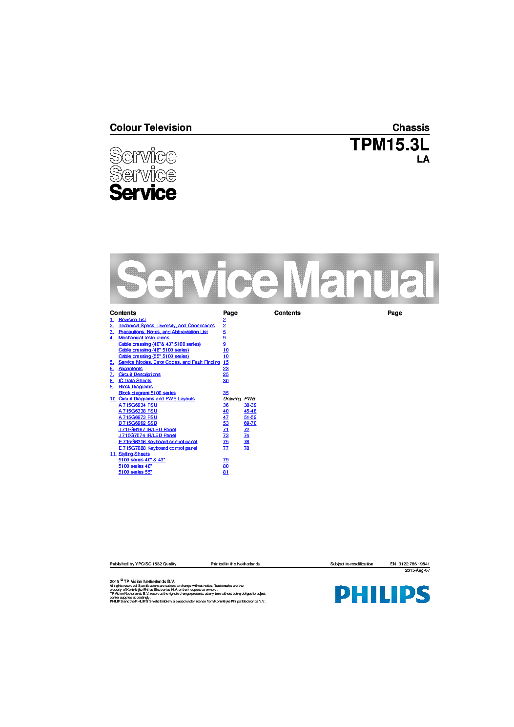 PHILIPS TPM15.3LLA 312278519841 150807 service manual (1st page)