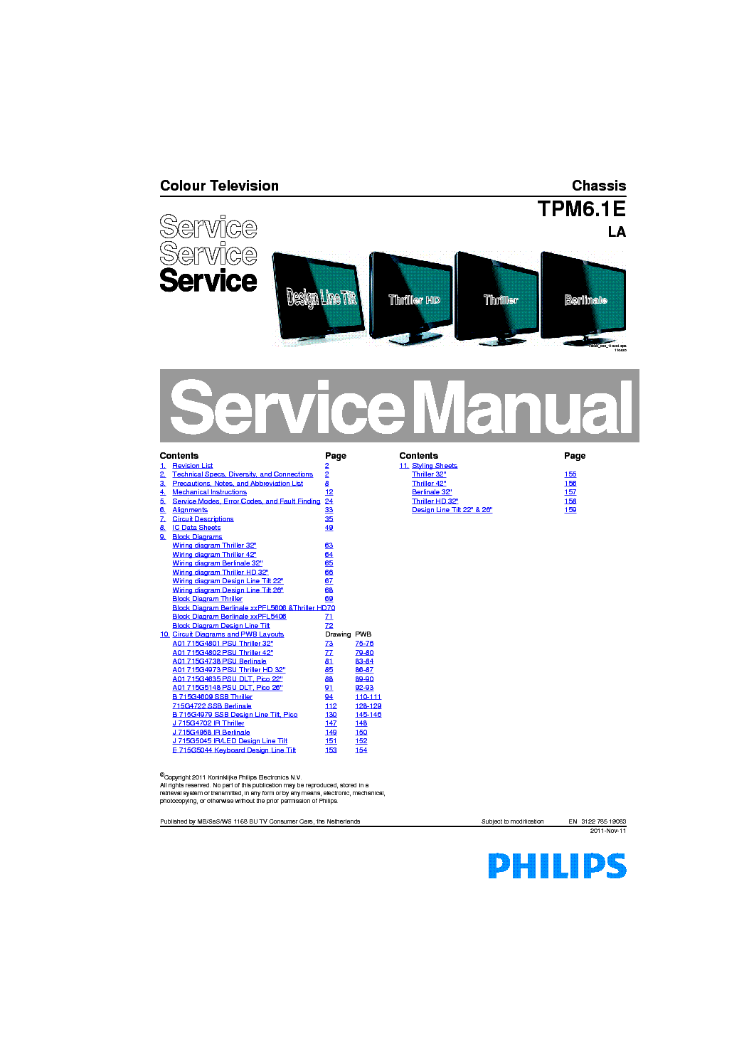 PHILIPS TPM6.1ELA 312278519083 service manual (1st page)