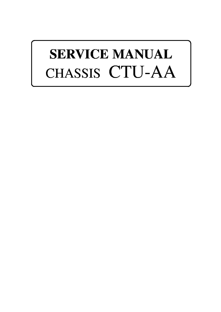 PHILIPS TRANSCONTINENT CTU-AA CHASSIS SM service manual (1st page)