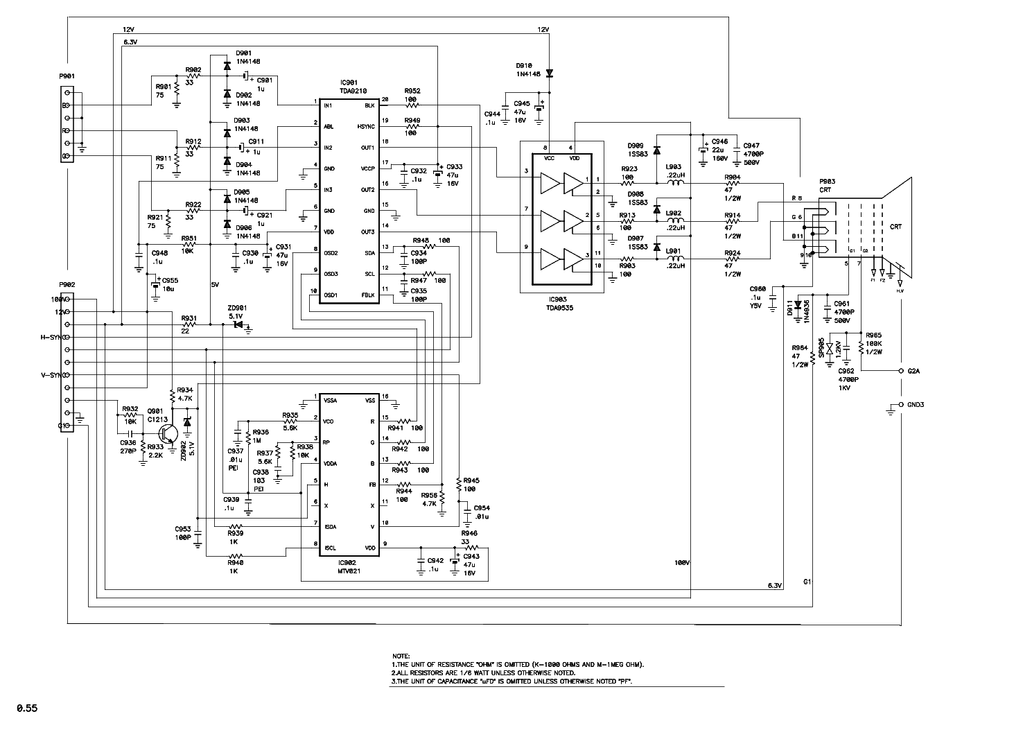 Схема rolsen c1410