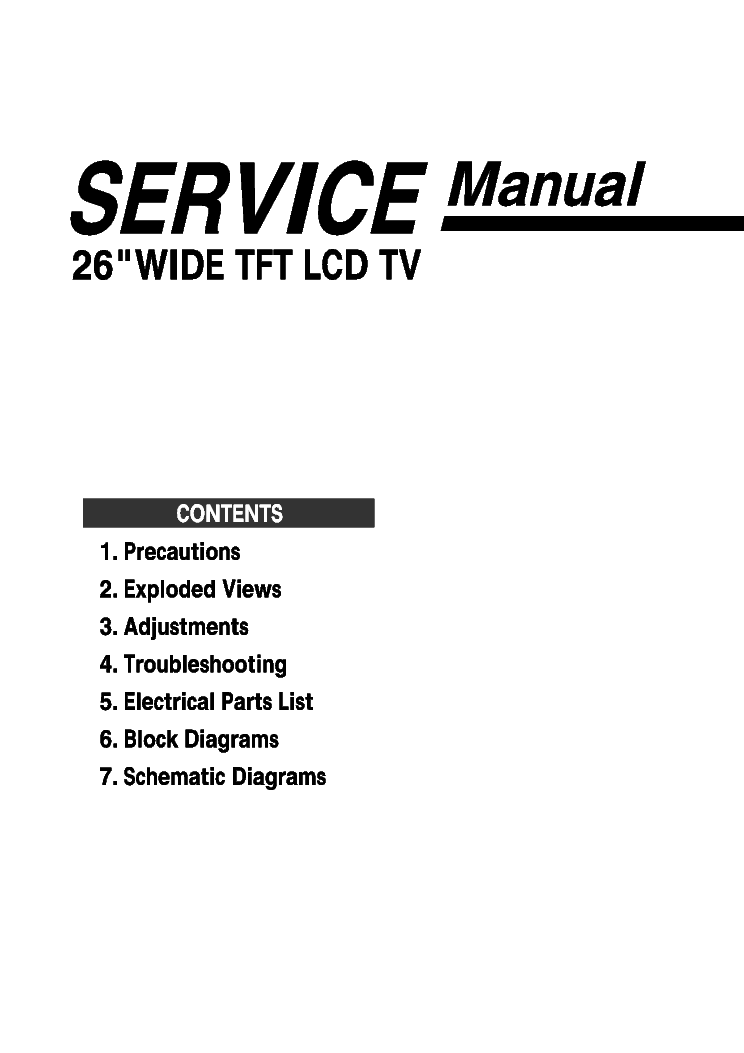ROLSEN RL-26D50D SM service manual