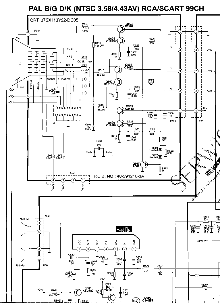 ROYAL TV3798 service manual
