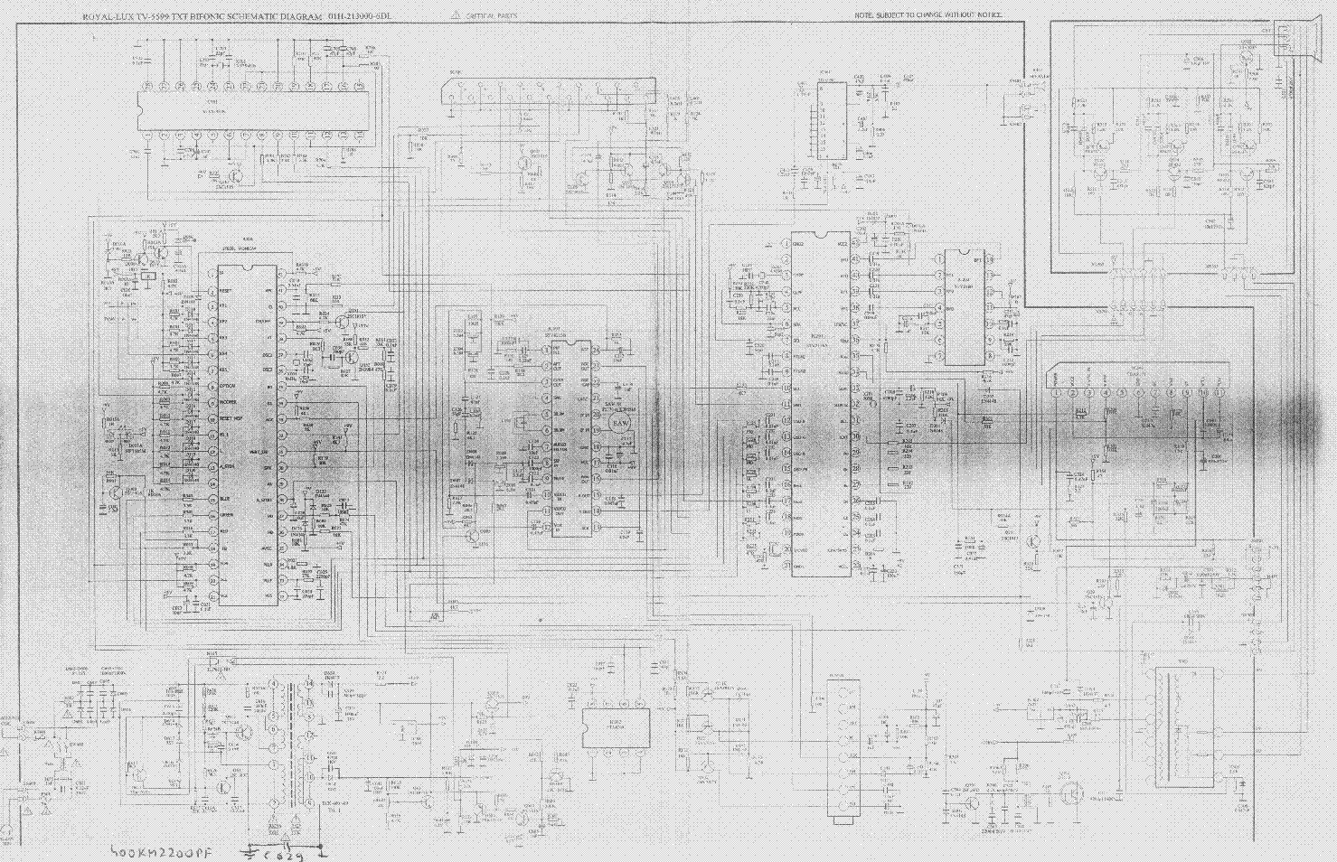 ROYAL TV5599TXT ST9291 MONICA4 service manual