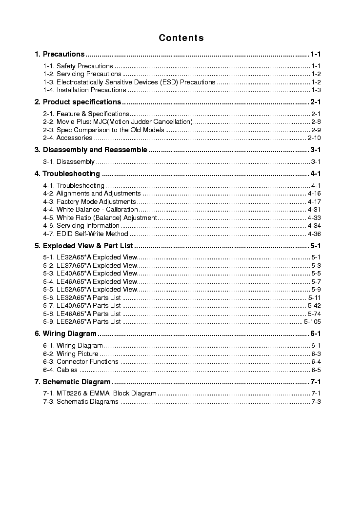 SAMSUNG CHASSIS N46A service manual (2nd page)