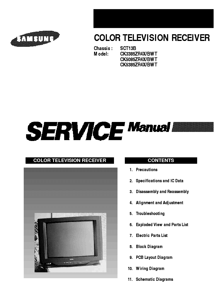 SAMSUNG CK5085 SM service manual (1st page)